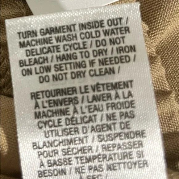 Sz XL Ardene women’s Mid Rise Straight Leg Cargo Pants 4 pockets pull on - Picture 9 of 12